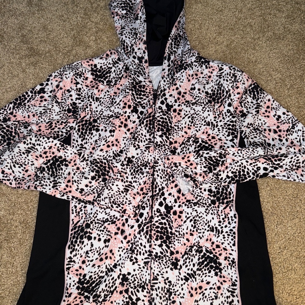 Source Unknown Gray Patterned Jacket